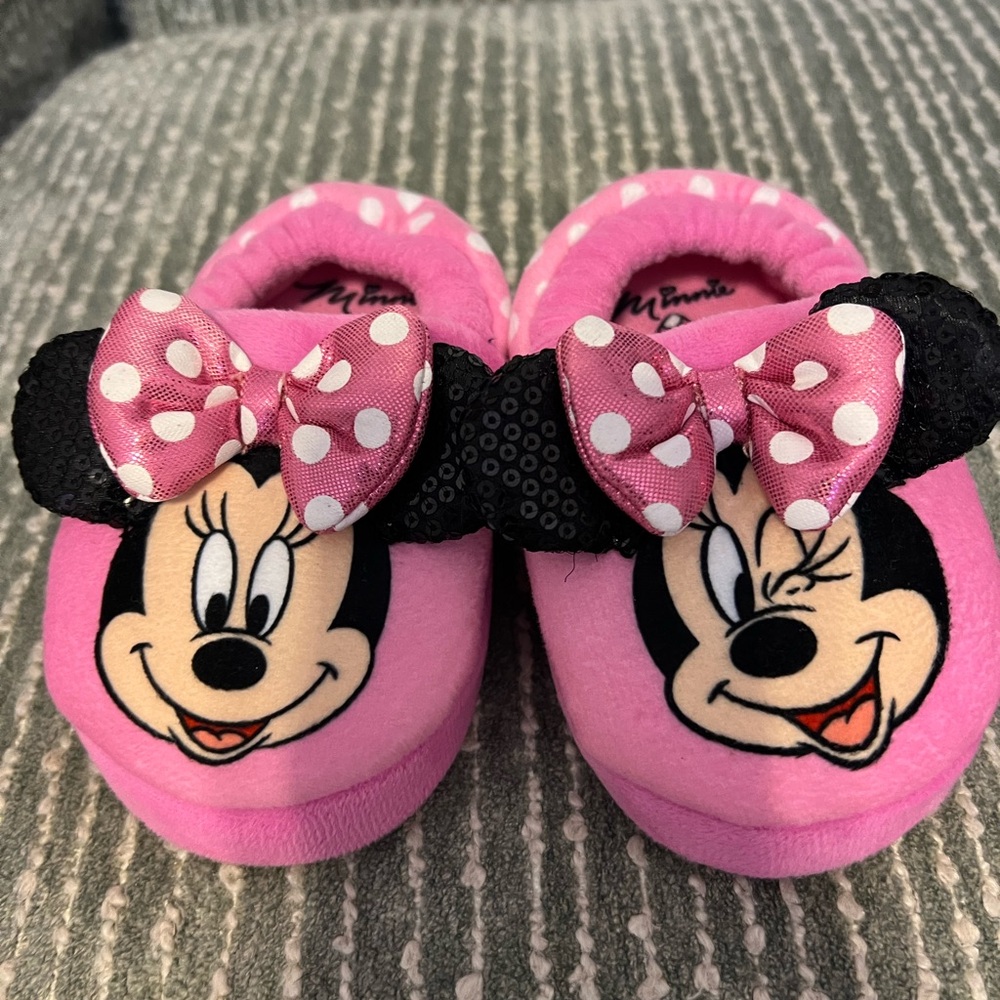 Disney Minnie Mouse Pink Slippers for Kids